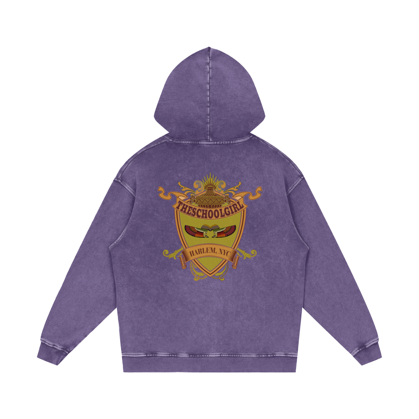 Snow Washed Loose Cotton Hoodie