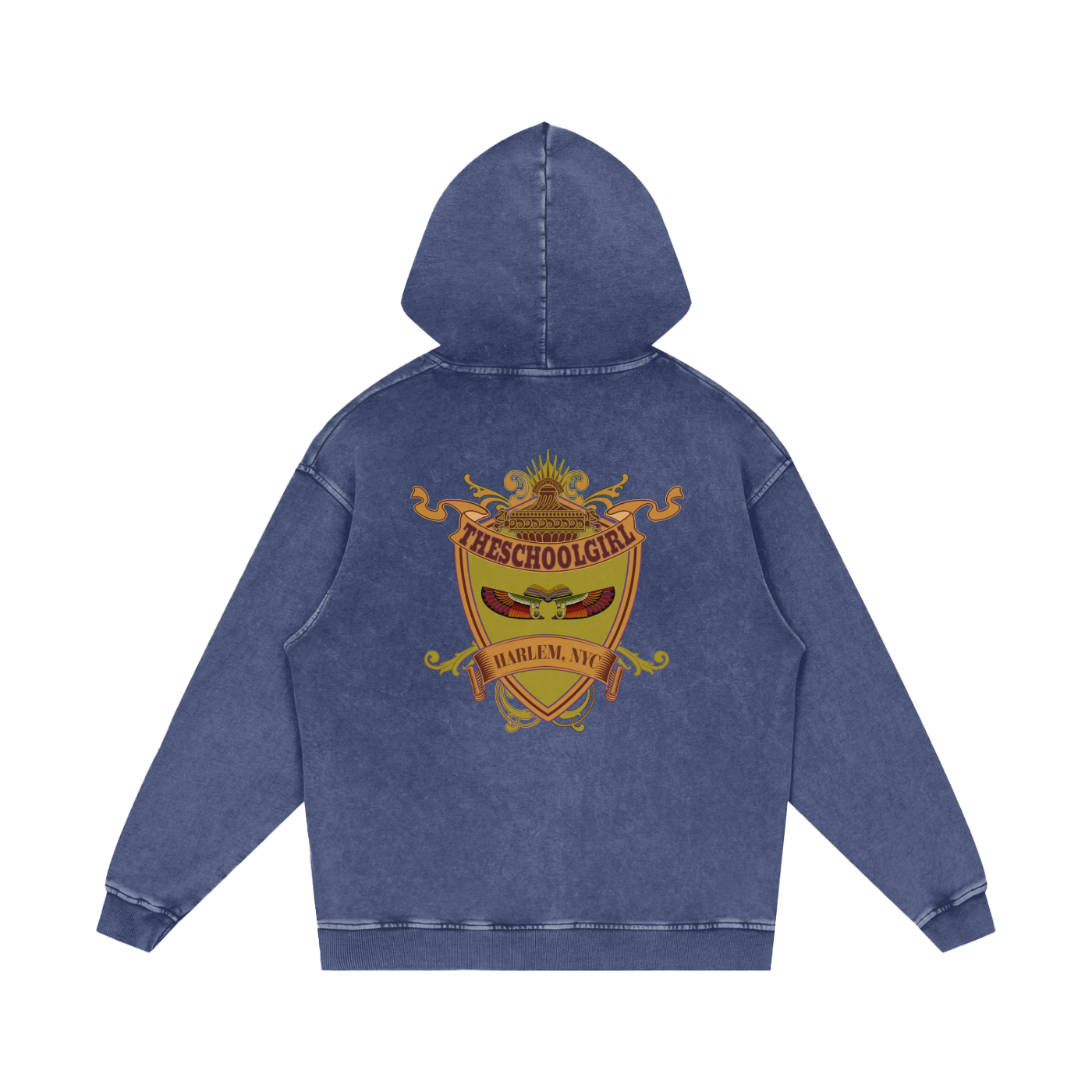 Snow Washed Loose Cotton Hoodie