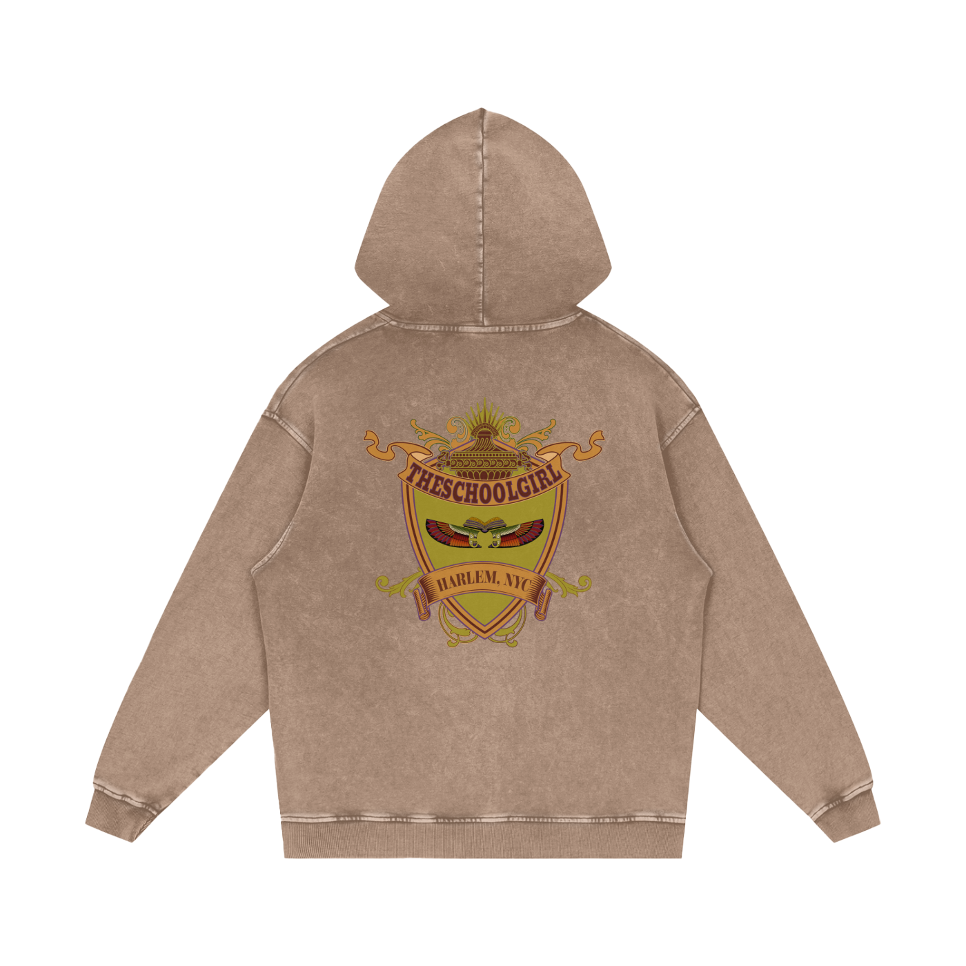 Snow Washed Loose Cotton Hoodie